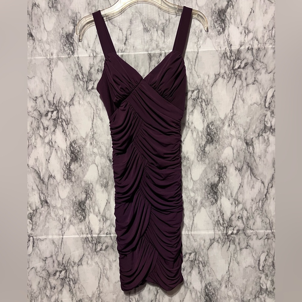 XOXO Purple Sweetheart Bodycon Mini Dress